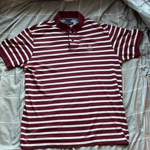 Red and White Fahrenheit Fitted polo(used)